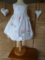 TUNIQUE BLANCHE FLEURIE